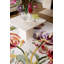 Tapis floral beige en laine touffeté à la main-86654132