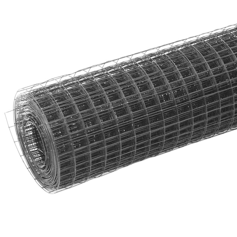 Hochstetler 39.37cm H x 393.7cm W Metal Wire/Mesh Fence, Grey