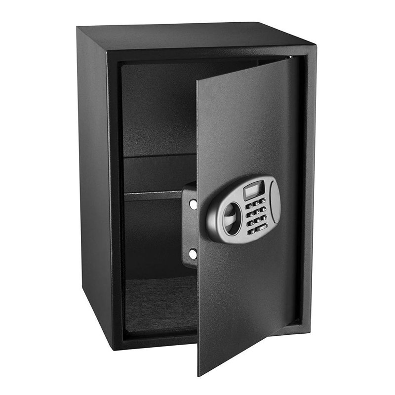 Security Safe Lock, Black, 20.5" H x 14.2" W x 13.8" D