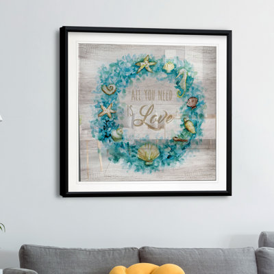 «Love Beach Wreath», reproduction d'impression