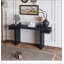 Console très large en placage de bois véritable de 66 po, table de canapé minimaliste derrière le canapé pour l'entrée, le couloir, le salon, le bureau personnel-1927550355