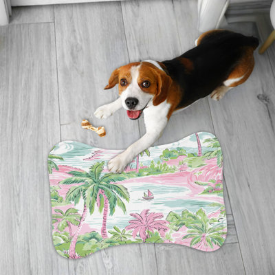 Tapis tendance en forme de feuille de palmier - 1 pièce