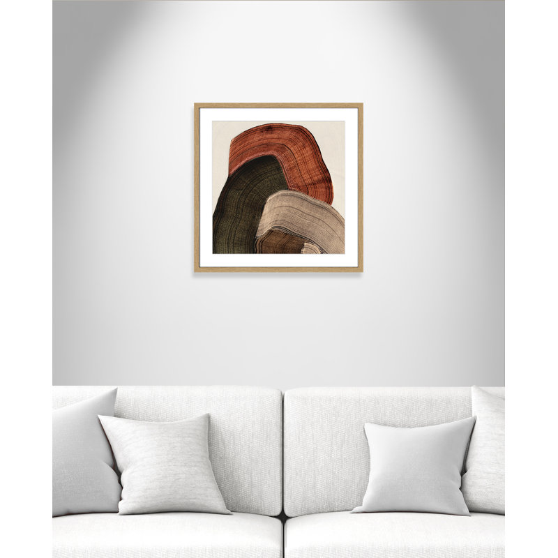 «Folded Earth I» par Casa Fine Arts, Imprimé mat, Naturel, L 23,5 po x H 23,5 po