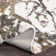Azarcon Machine Woven Abstract Cream/Dark Green Area Rug