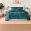 Ensembles de literie sarcelle moelleux, velours de polyester TG TG pour maison moderne