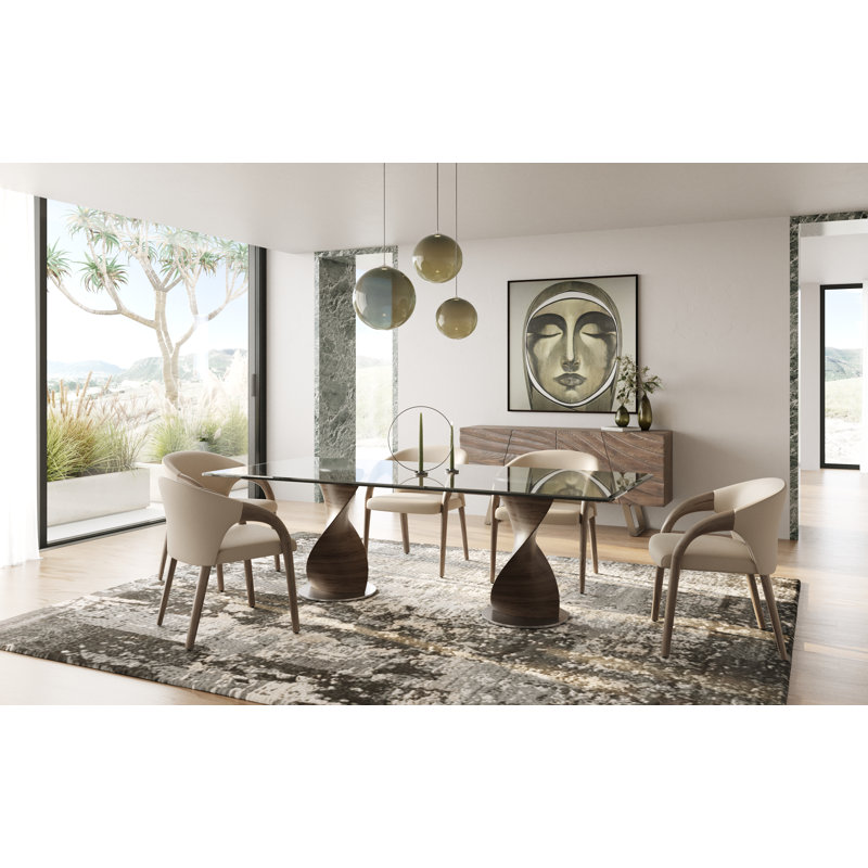 Alaia 71'' Sideboard, Gray Ash/Silver Steel