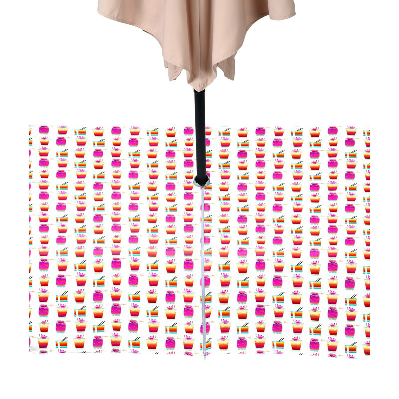 Zackery Geometric Tablecloth, 104" x 60"