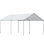 Abri de voiture robuste de 10 pi x 20 pi Outsunny avec ensemble d'ancrage inclus, 3 câbles en acier renforcé, blanc