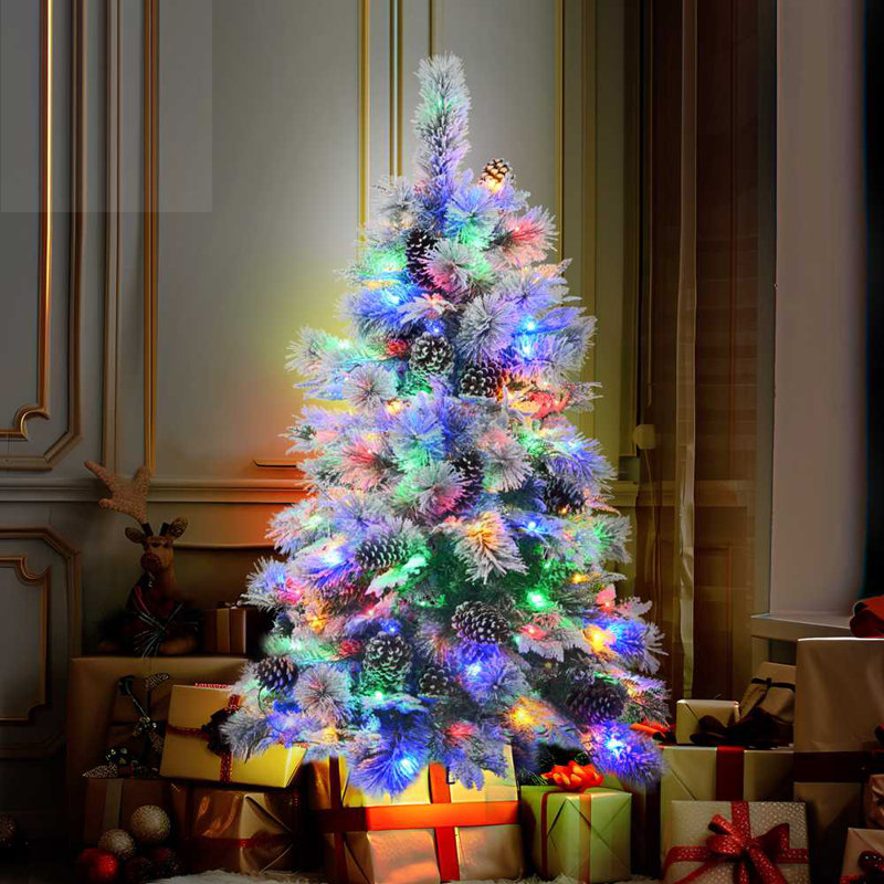 Artificial Xmas Tree with 170 Branch Tips,Mixed PE & PVC Branches
