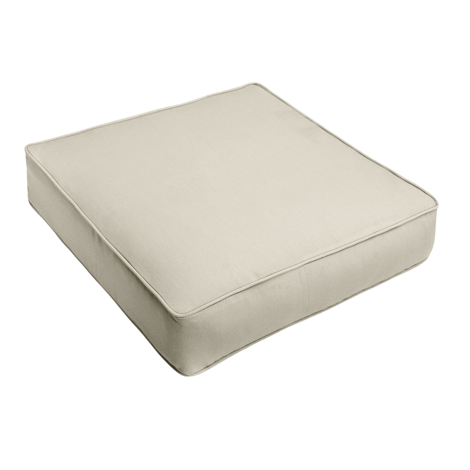 Davana Outdoor Lounge Chair Cushion, 25" W x 23" D, Canvas Cloud Sunbrella® Canvas