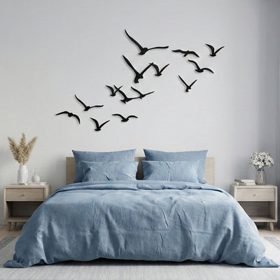 11 Metal Birds Wall Decor