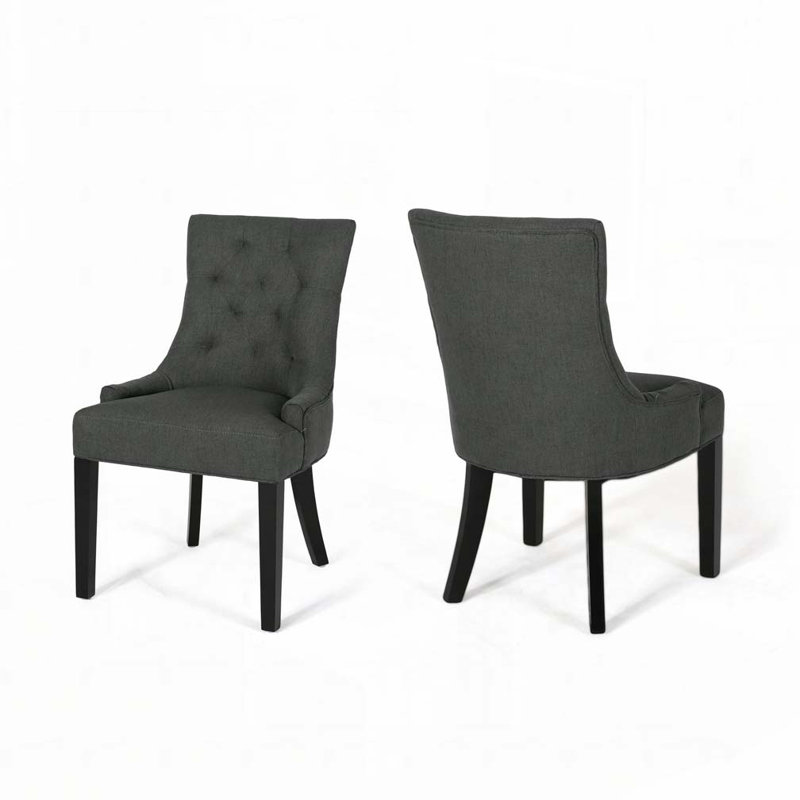 Wood Frame Dining Chairs, Gray