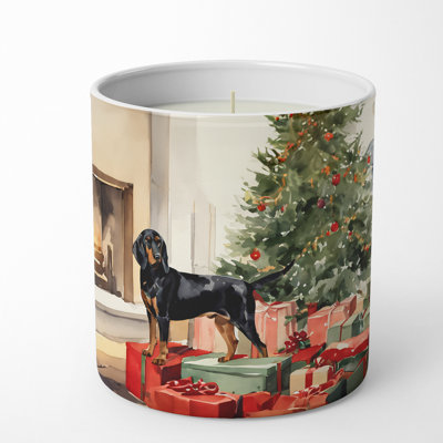 Scented Unscented Flameless Tumbler Candle with Ceramic Holder