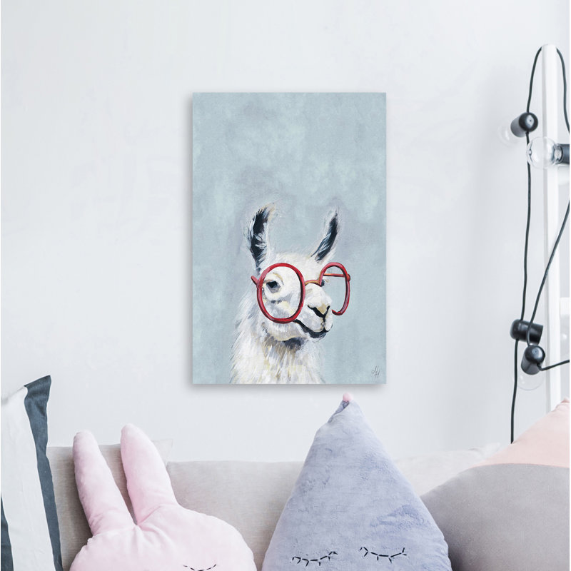 «Bequia Llama Glasses II», reproduction sur toile tendue, H 45 po x l 30 po x P 1,5 po