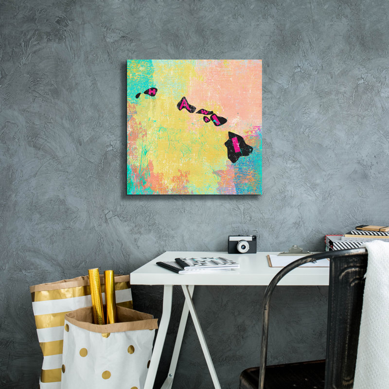 «Hawaii» par Art Licensing Studio, art mural sur toile