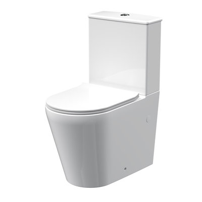 Nuie Freya 1.3L LPF Elongated Chair Height Floor Mounted Close Coupled Toilets (Seat Included)