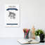 L.E. Gieshen Fishing Basket Patent Sketch Retro (Navy Blue) by Aged Pixel - Wrapped Canvas Print-1699502035