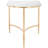 Rex Mirrored Glass Top End Table