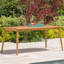 Table en bois - idéale pour les repas en plein air 72,78 po x 36,38 po 29,74 po l 72,78 po x P 36,38 po H 29,74 po