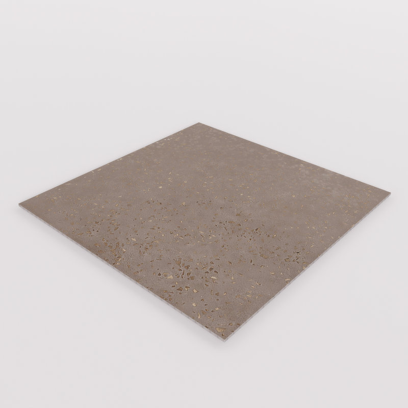 Carreau de porcelaine Terrazzo 36 "x 36" Brix, Beige-gris grège