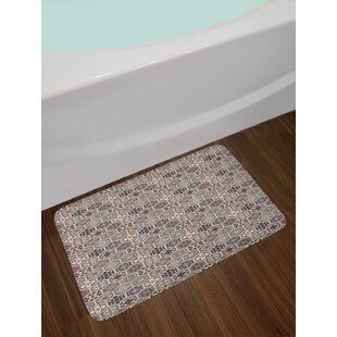 Shop Ansel Geo Diamond Yarn Dyed Cotton Tufted Bath Rug Grey & White, Bath  Rugs