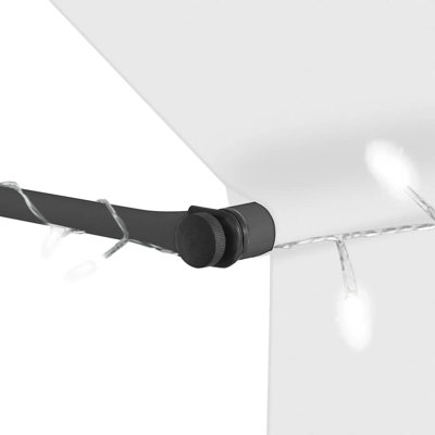 Auvent de porte / fenêtre rétractable en polyester