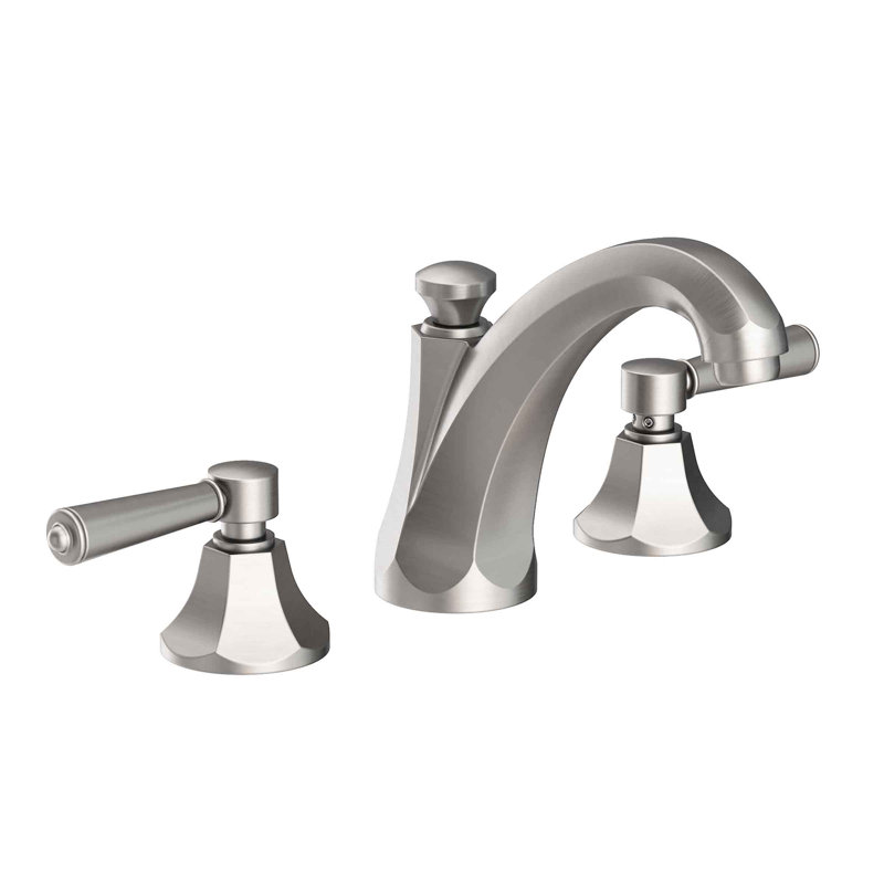 Metropole Widespread Bathroom Faucet with Drain Asssembly, Stainless Steel