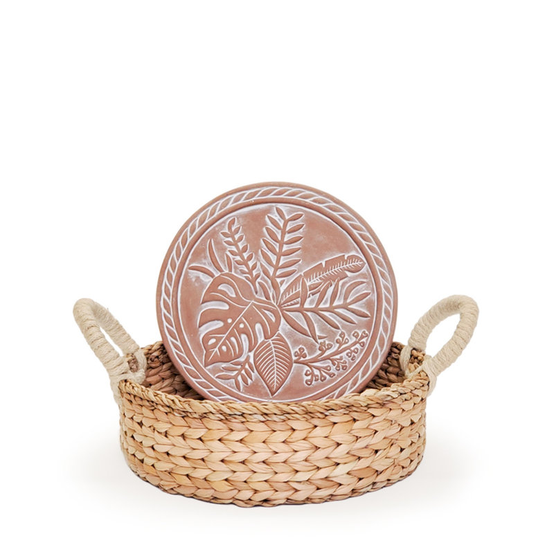 Bread Warmer & Basket - Plant Round