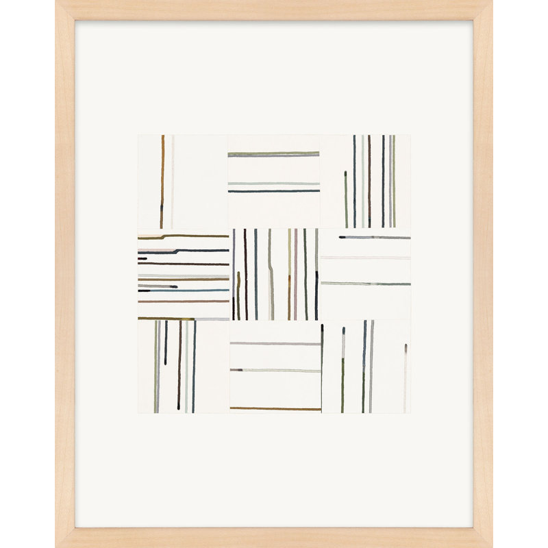 Drips II Print by Beth James, 38" H x 30" W x 1.25" D, Maple Framed