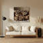 Desserts tiramisu, art mural en métal beige-57547786
