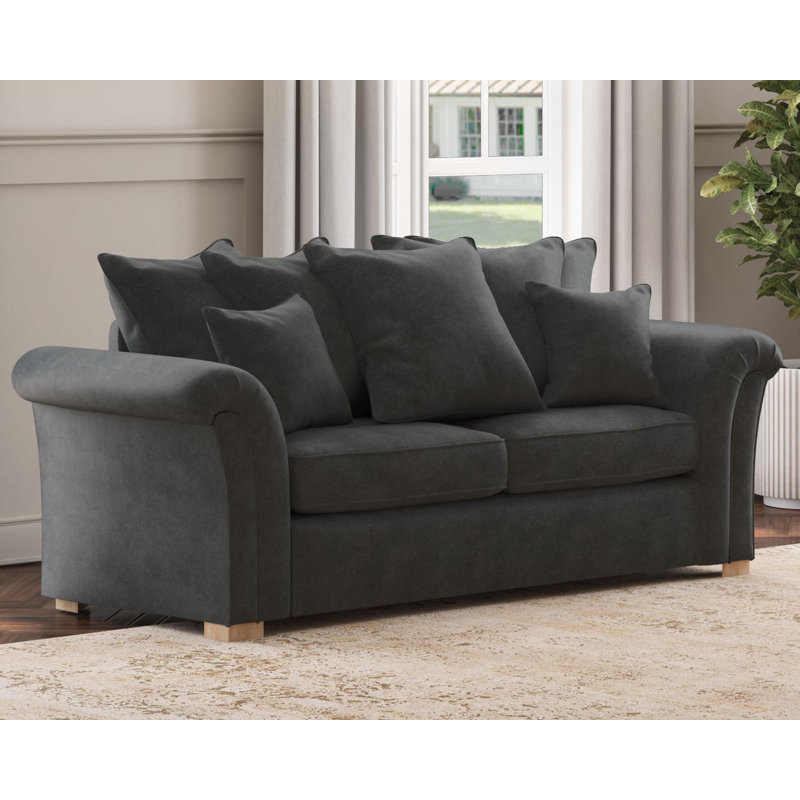 Castleacre Three Seater, Scatter Back, Steel
