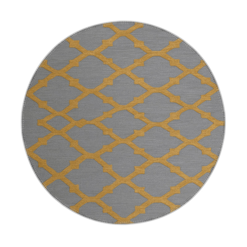 Tapis vert intérieur et extérieur Trellis, Rond 5 pi