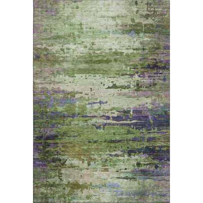 Premium Machine Washable Mayfield AMF2035 Abstract Rug