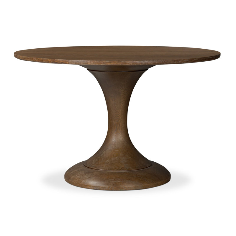 Eastman Dining Table -Light Weathered Oak, 30" H x 48" W x 48" D, Sienna Oak