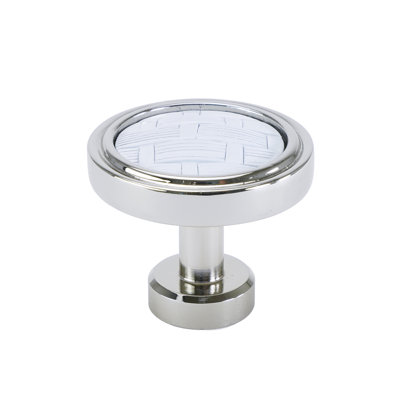 Spectra Weaves knob in chrome finish