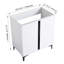 Meuble-lavabo à fermeture en douceur pour petite salle de bain