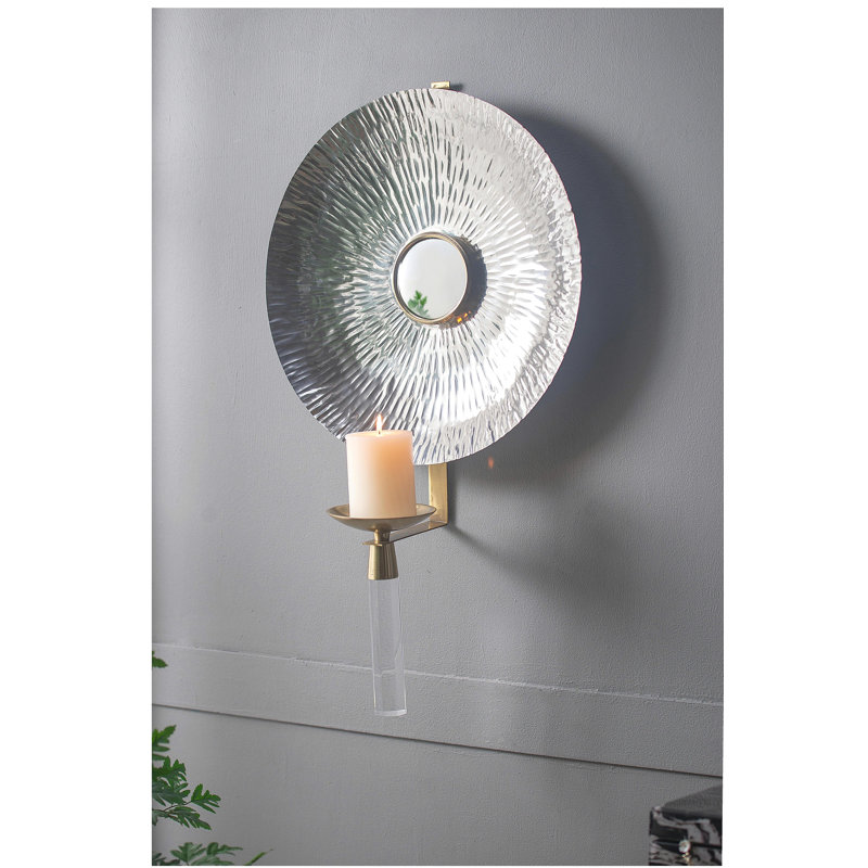17x8.5x27" Maria Wall-Mounted Makeup Mirror