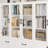 78.7'' H X 141.7 '' W 6-Drawer Filing File Cabinet With Glass Doors And Storage Cabinets