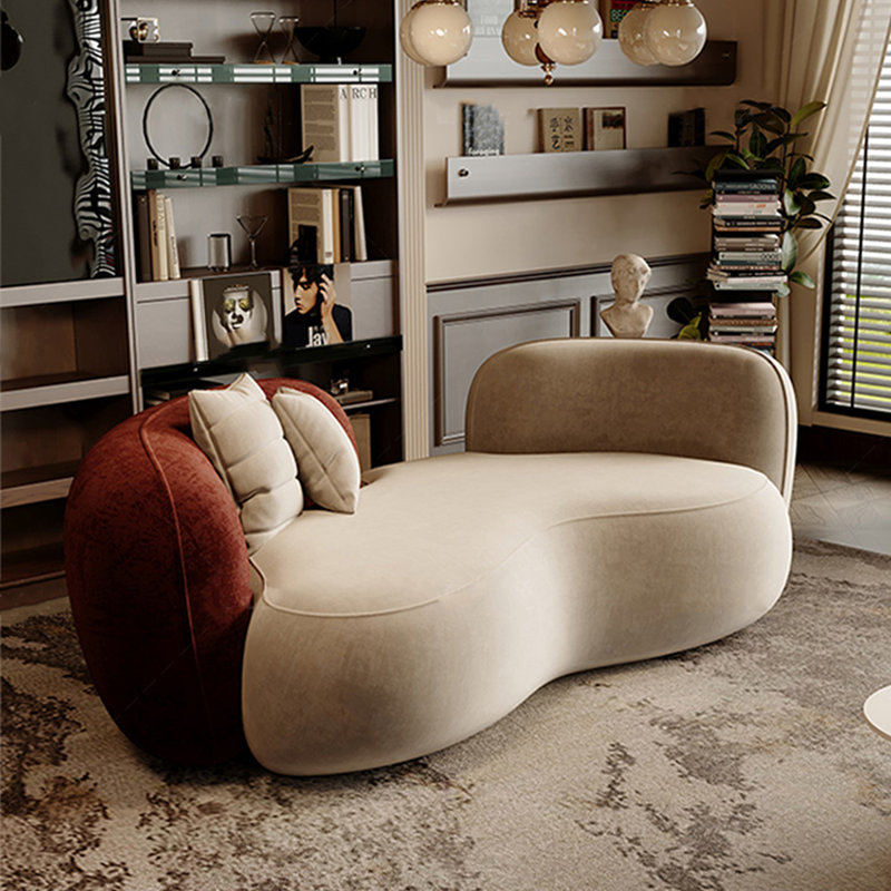 Canapé en velours mat 66,93 po, H 27,56 po x l 82,68 po x P 35,43 po