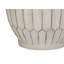 H 24 po, lampe de table, résine crème, abat-jour ivoire / crème, transitionnel