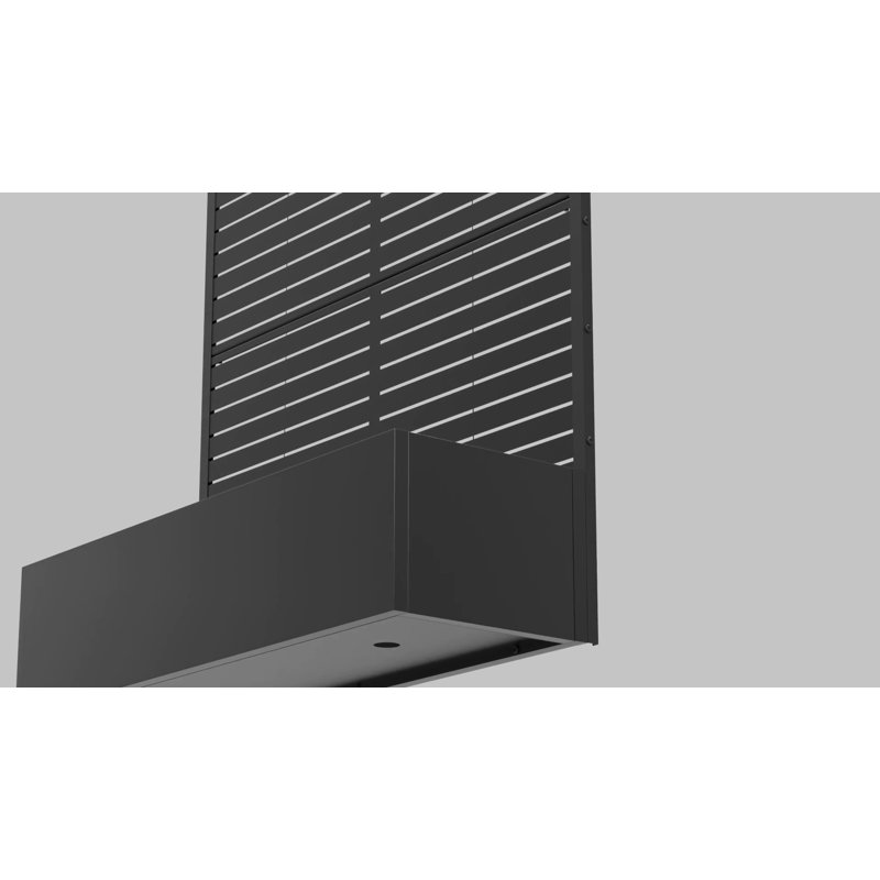 Metal Planter Box with Trellis with Wheels