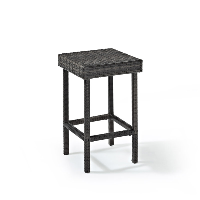 Tabouret de comptoir Vaishal, Gris, Gris, 25"
