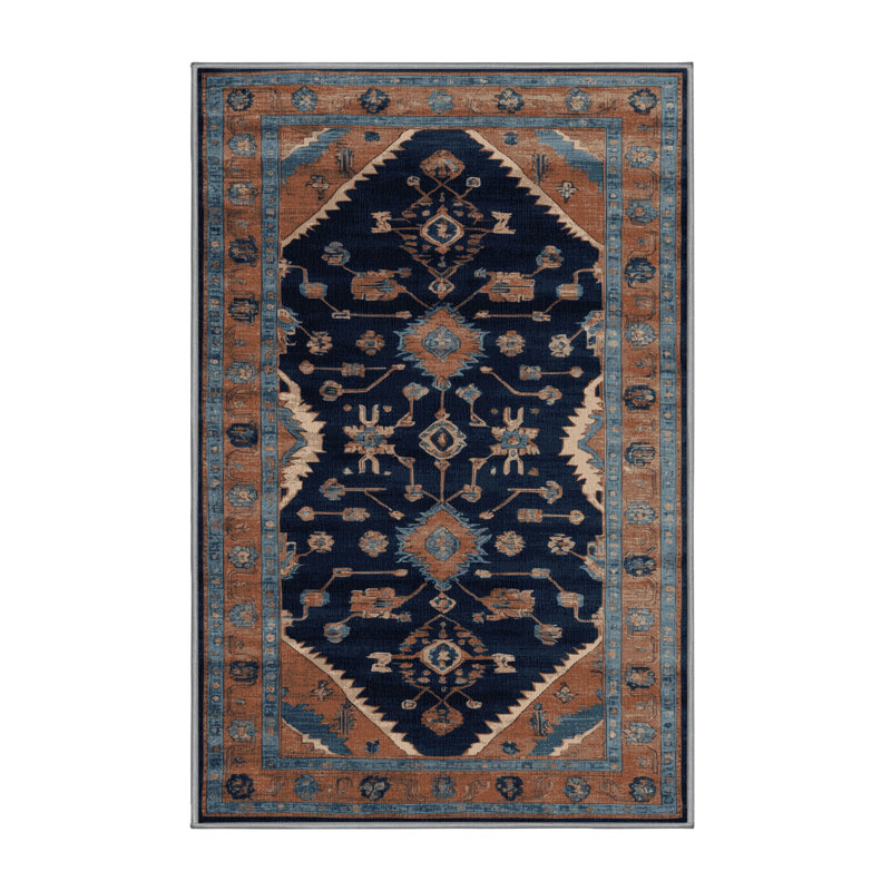Tapis gris lavable à la machine, Rectangle 2 pi x 3 pi