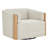  Upholstered Swivel Barrel Accent Arm Chair-124505314
