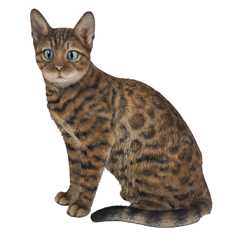 Statuette de chat du Bengale assis