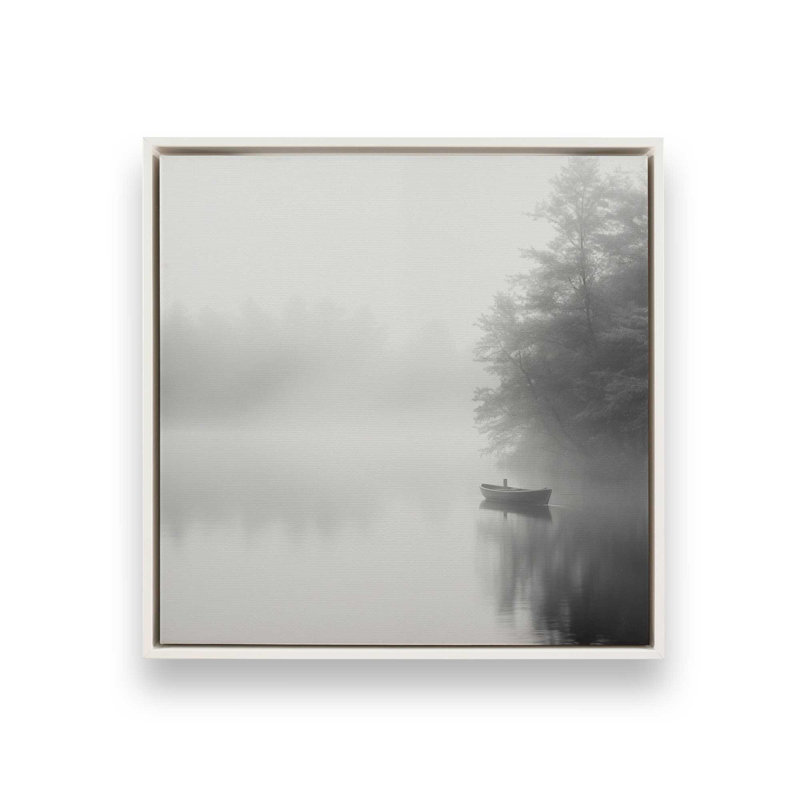 TITLE, reproduction sur toile, Cadre flottant blanc opaque, H 24,75 po x l 24,75 po x P 1,75 po, 1