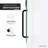 ANZZI Herald Series 48 In. X 58 In. Frameless Hinged Glass Shower Tub Door In Black