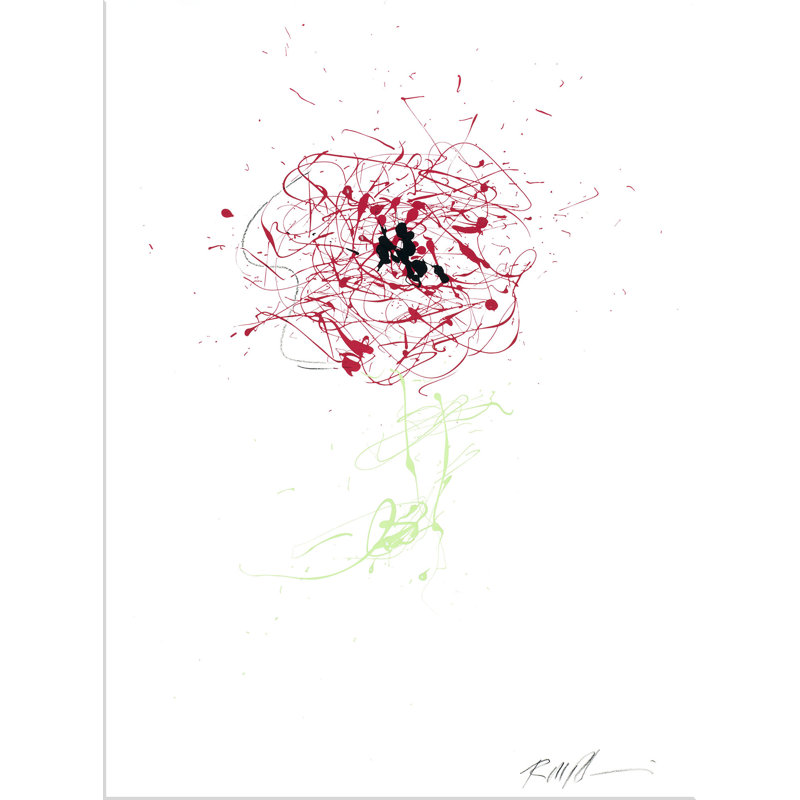 Spatter Flower Print