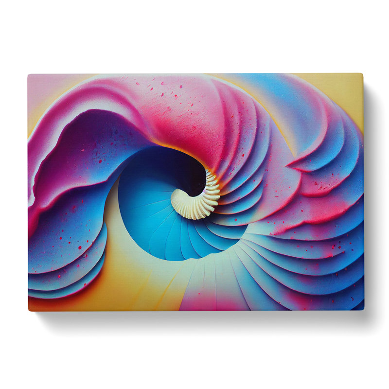 Seashell Art Vol.3 Abstract - Wrapped Canvas, 40cm H x 60cm W x 3cm D