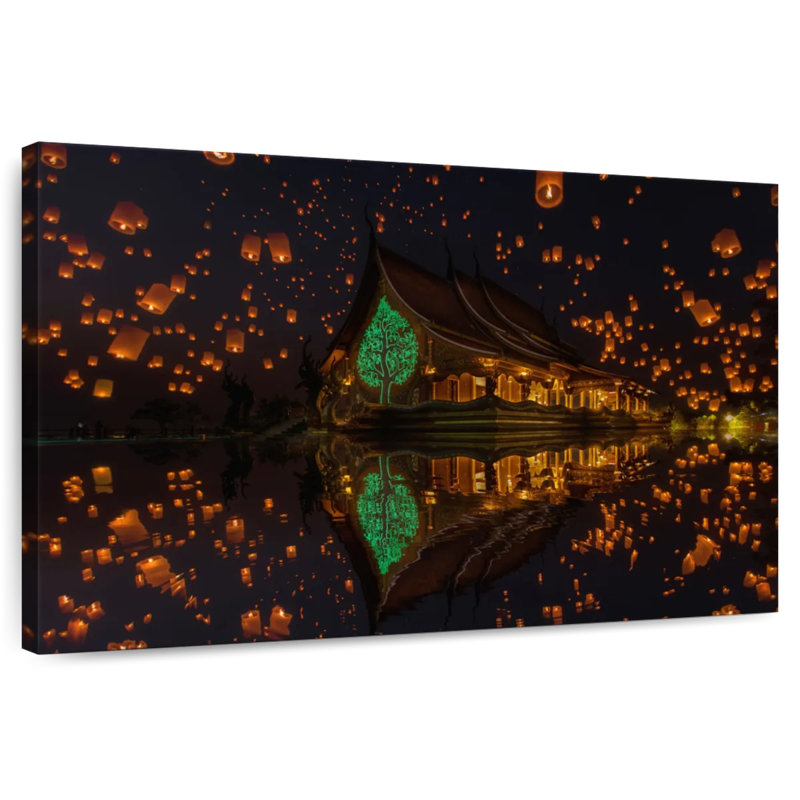 Adella Sirindhorn Temple Lanterns, 26" H x 39" W